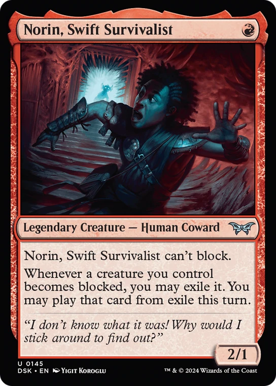 Norin, Swift Survivalist (0145) - 145 - Duskmourn: House of Horror
