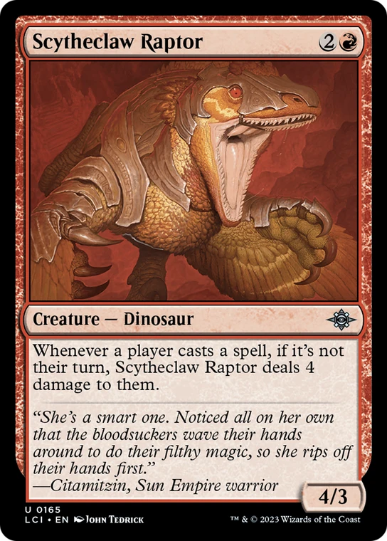 Scytheclaw Raptor - 165 - The Lost Caverns of Ixalan