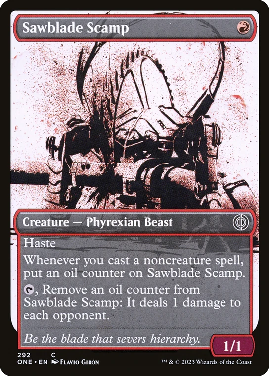 Sawblade Scamp (Showcase Ichor) (Foil) - 292 - Phyrexia: All Will Be One