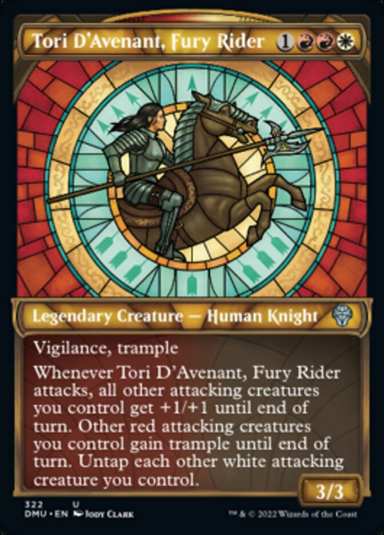 Tori D'Avenant, Fury Rider (Showcase) - 322 - Dominaria United