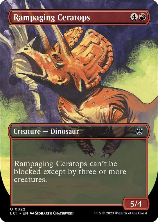 Rampaging Ceratops (Borderless) - 322 - The Lost Caverns of Ixalan