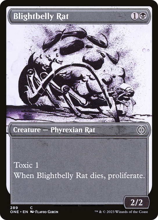 Blightbelly Rat (Showcase Ichor) - 289 - Phyrexia: All Will Be One