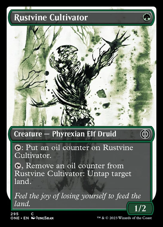 Rustvine Cultivator (Showcase Ichor) (Foil) - 295 - Phyrexia: All Will Be One