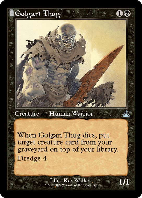 Golgari Thug (Retro Frame) - 325 - Ravnica Remastered