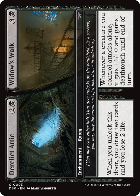 Derelict Attic // Widow's Walk - 93 - Duskmourn: House of Horror