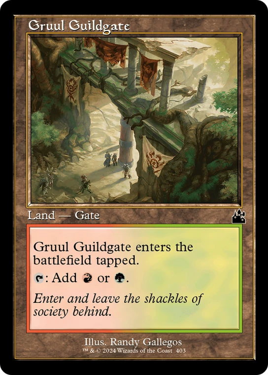 Gruul Guildgate (Retro Frame) - 403_gruul-guildgate-retro-frame - Ravnica Remastered