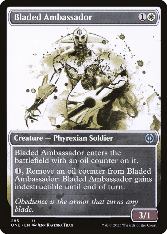 Bladed Ambassador (Showcase Ichor) - 285 - Phyrexia: All Will Be One
