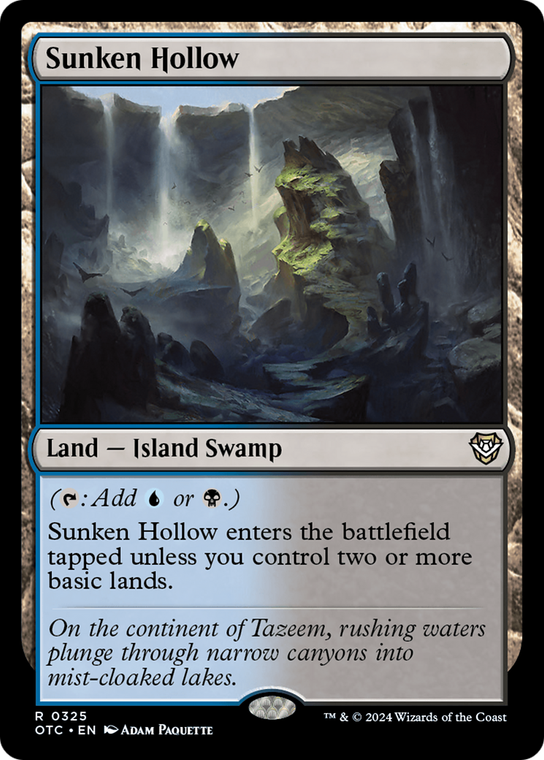 Sunken Hollow - 325_sunken-hollow - Outlaws of Thunder Junction Commander