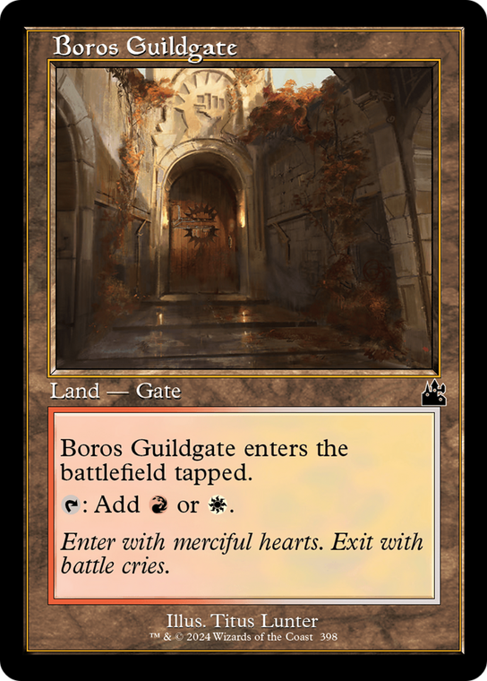 Boros Guildgate (Retro Frame) (Foil) - 398_boros-guildgate-retro-frame - Ravnica Remastered