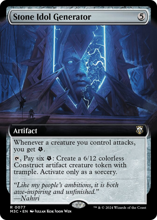 Stone Idol Generator (Extended Art) - 77 - Modern Horizons 3 Commander