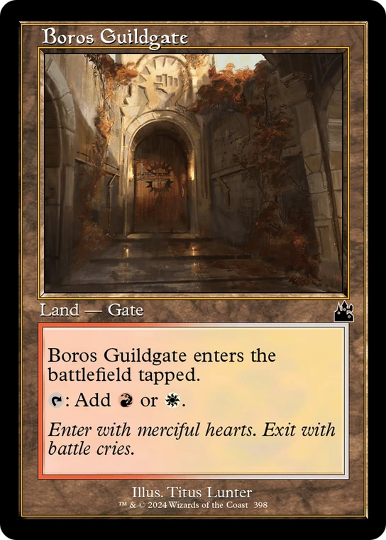 Boros Guildgate (Retro Frame) - 398_boros-guildgate-retro-frame - Ravnica Remastered