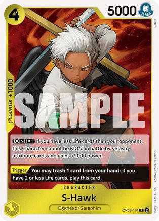 S-Hawk - OP08-114 - [OP08] Two Legends