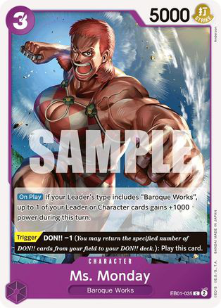 Ms. Monday - EB01-035 - [EB01] Extra Booster: Memorial Collection