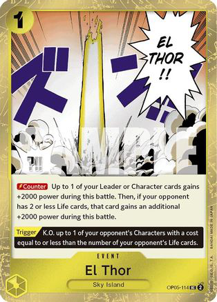 El Thor (Jolly Roger Foil) - OP05-114 - [PRB01] Premium Booster -The Best-