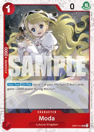 Moda (Pirate Foil) - OP07-014 - [PRB02] Premium Booster The Best - Vol. 2
