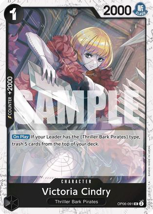 Victoria Cindry (Jolly Roger Foil) - OP06-091 - [PRB01] Premium Booster -The Best-