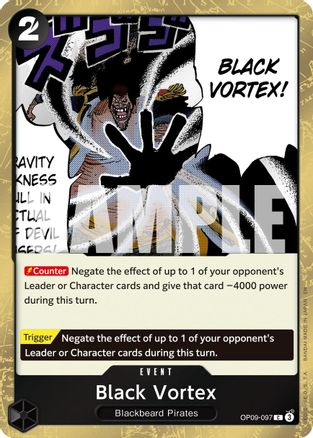 Black Vortex (Pirate Foil) - OP09-097 - [PRB02] Premium Booster The Best - Vol. 2