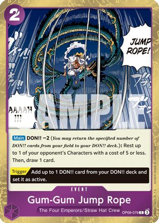 Gum-Gum Jump Rope (Pirate Foil) - OP09-079 - [PRB02] Premium Booster The Best - Vol. 2