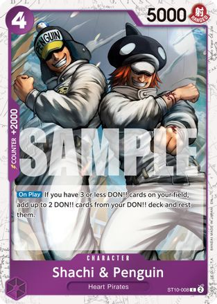 Shachi & Penguin (Pirate Foil) - ST10-008 - [PRB02] Premium Booster The Best - Vol. 2