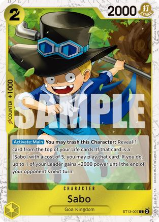 Sabo - ST13-007 (Pirate Foil) - ST13-007 - [PRB02] Premium Booster The Best - Vol. 2