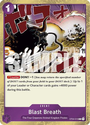 Blast Breath (Jolly Roger Foil) - ST04-016 - [PRB01] Premium Booster -The Best-
