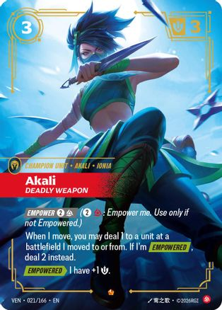 Akali, Deadly Weapon - 021:166 - Vendetta