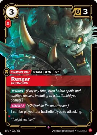 Rengar - Pouncing - 025:221 - Spiritforged