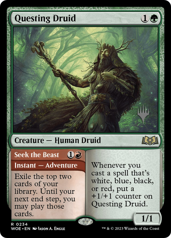 Questing Druid (Promo Pack) - 234 - Wilds of Eldraine Promos (Foil)