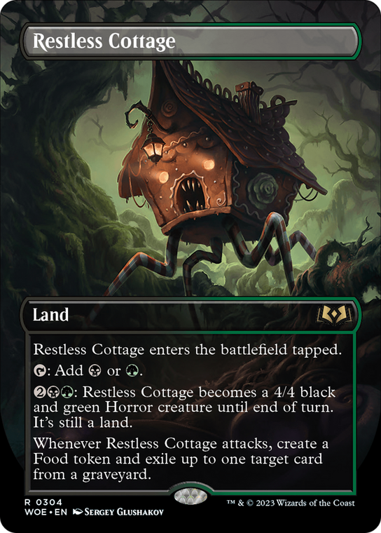 Restless Cottage (Borderless Alternate Art) - 304_restless-cottage-borderless-alternate-art - Wilds of Eldraine