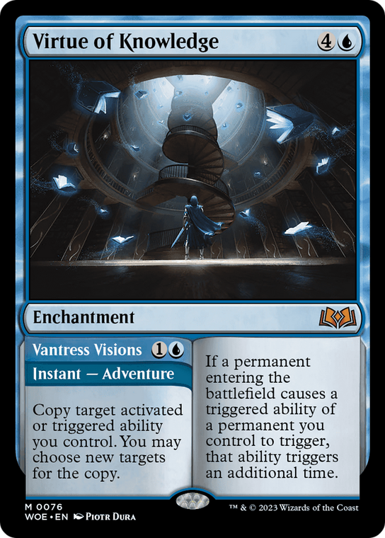 Virtue of Knowledge // Vantress Visions - 76 - Wilds of Eldraine