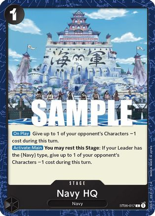 Navy HQ - ST06-017 - [ST06] Starter Deck 6: Absolute Justice
