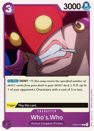 Who's.Who - ST04-010 - [ST04] Starter Deck 4: Animal Kingdom Pirates
