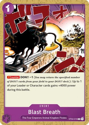 Blast Breath - ST04-016 - [ST04] Starter Deck 4: Animal Kingdom Pirates