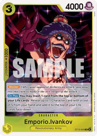 Emporio.Ivankov - ST13-005 - [ST13] Ultra Deck: The Three Brothers