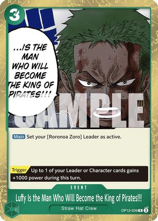 Luffy Is the Man Who Will Become the King of Pirates!!! - OP12-039 - [OP12] Legacy of the Master
