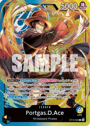 Portgas.D.Ace (002) - ST13-002 - [ST13] Ultra Deck: The Three Brothers