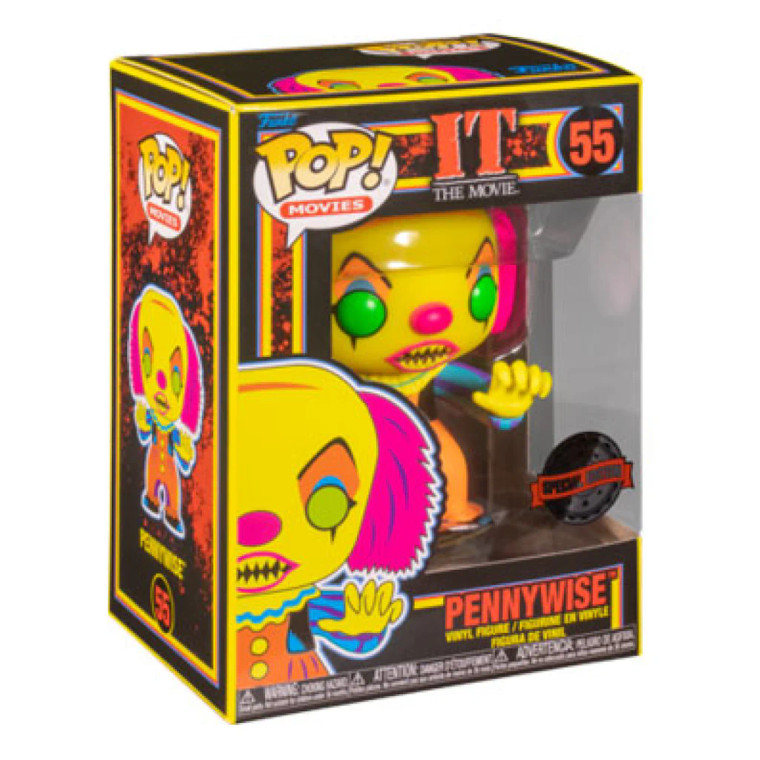 It (1990) - Pennywise Black Light US Exclusive Pop! Vinyl