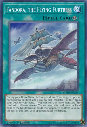 Fandora, the Flying Furtress | MP19-EN254 | 1st Edition | 2019 Gold Sarcophagus Tin Mega Pack