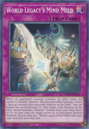 World Legacy's Mind Meld | MP19-EN131 | 1st Edition | 2019 Gold Sarcophagus Tin Mega Pack