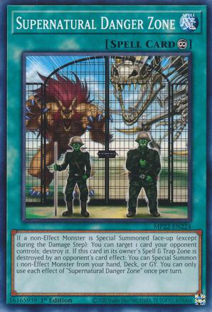 Supernatural Danger Zone | MP22-EN224 | 1st Edition | 2022 Tin of the Pharaoh's Gods