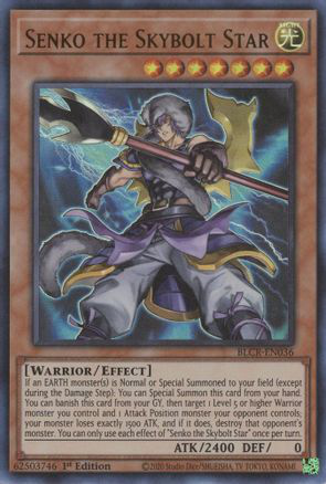 Senko the Skybolt Star | BLCR-EN036 | 1st Edition | Battles of Legend: Crystal Revenge