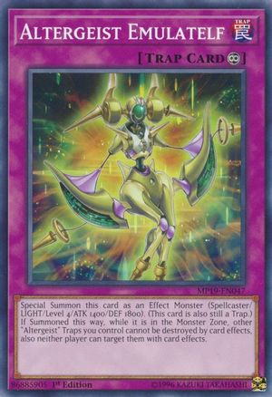 Altergeist Emulatelf | MP19-EN047 | 1st Edition | 2019 Gold Sarcophagus Tin Mega Pack