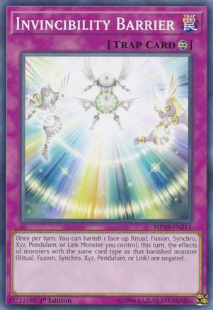 Invincibility Barrier | MP19-EN211 | 1st Edition | 2019 Gold Sarcophagus Tin Mega Pack