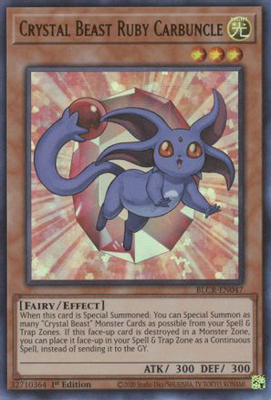Crystal Beast Ruby Carbuncle | BLCR-EN047 | 1st Edition | Battles of Legend: Crystal Revenge