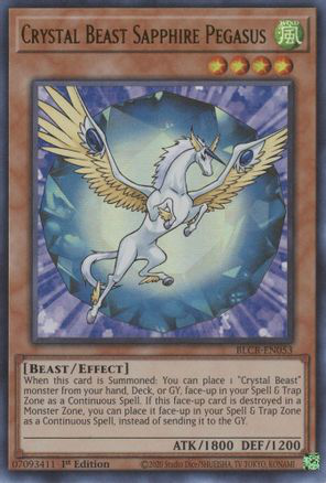 Crystal Beast Sapphire Pegasus | BLCR-EN053 | 1st Edition | Battles of Legend: Crystal Revenge