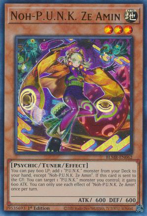 Noh-P.U.N.K. Ze Amin | BLMR-EN062 | 1st Edition | Battles of Legend: Monstrous Revenge
