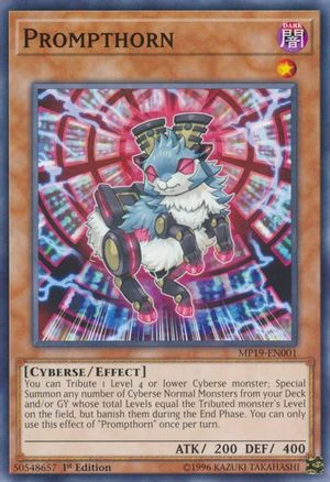Prompthorn | MP19-EN001 | 1st Edition | 2019 Gold Sarcophagus Tin Mega Pack