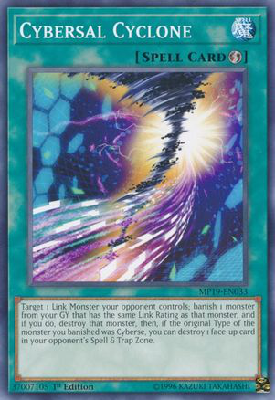 Cybersal Cyclone | MP19-EN033 | 1st Edition | 2019 Gold Sarcophagus Tin Mega Pack