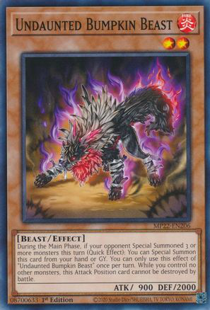 Undaunted Bumpkin Beast | MP22-EN206 | 1st Edition | 2022 Tin of the Pharaoh's Gods