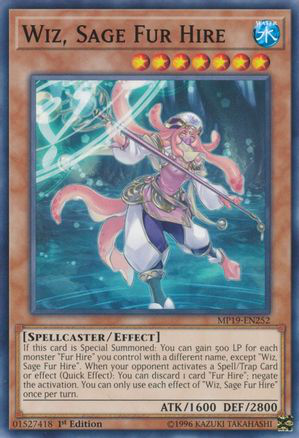 Wiz, Sage Fur Hire | MP19-EN252 | 1st Edition | 2019 Gold Sarcophagus Tin Mega Pack